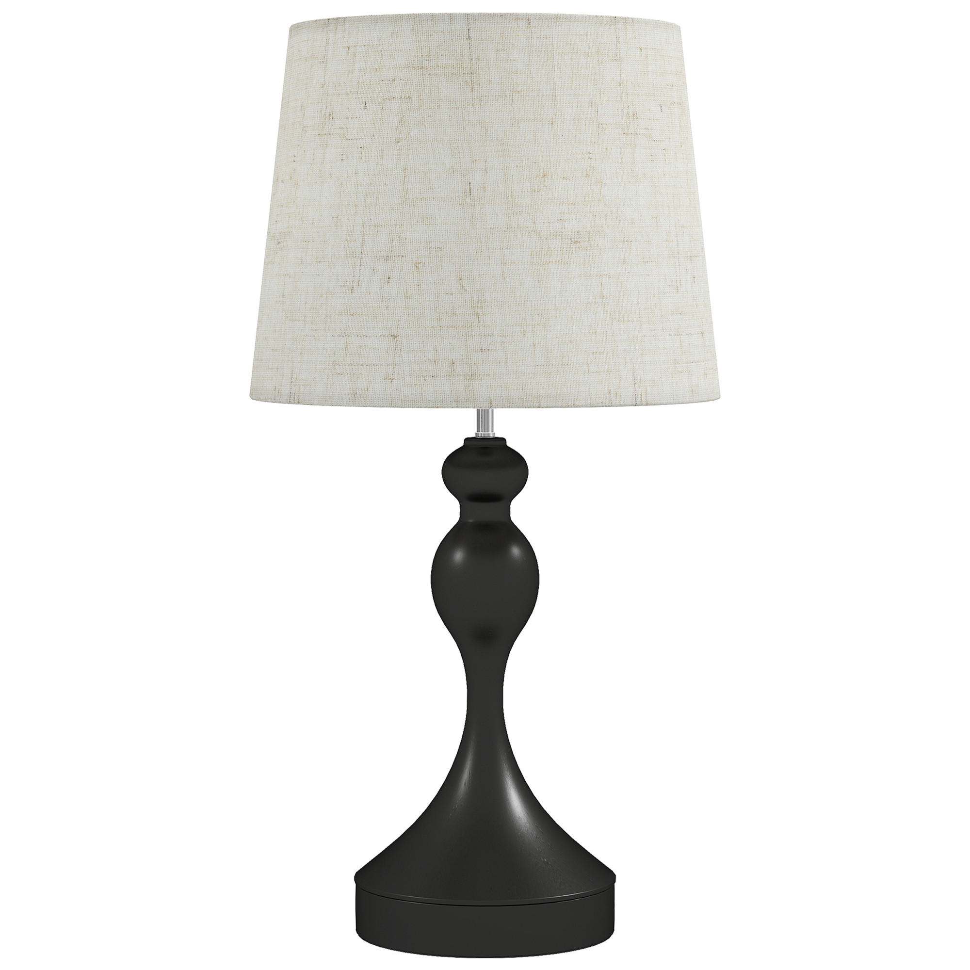 TISCHLAMPE mit 3 Farbtemperaturen Schwarz - Schwarz, Metall (28/28/54cm) - HOMCOM