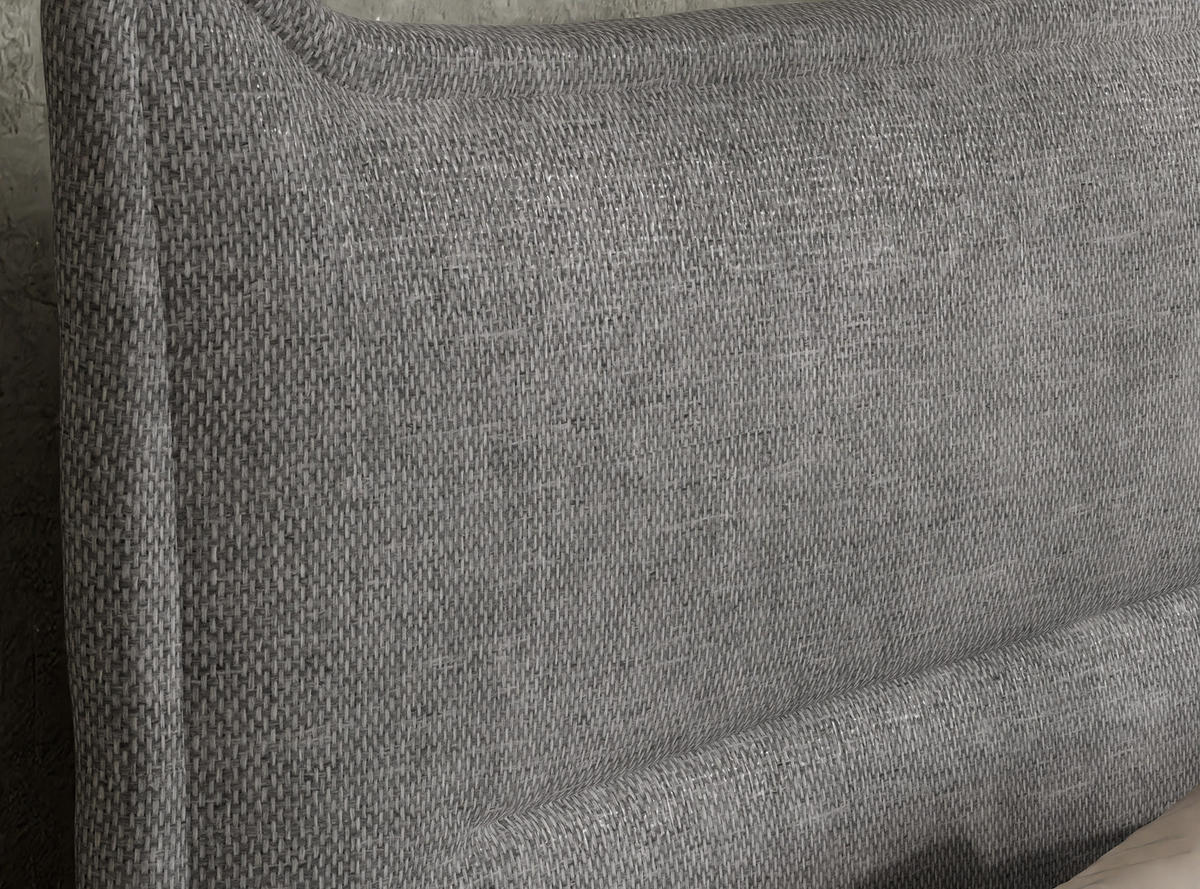 BOXSPRINGBETT Pelino 180/200 cm, in Grau, Bettkasten, Matratze, Topper - Schwarz/Grau, Holz/Holzwerkstoff (180/200cm) - Maison de Reve