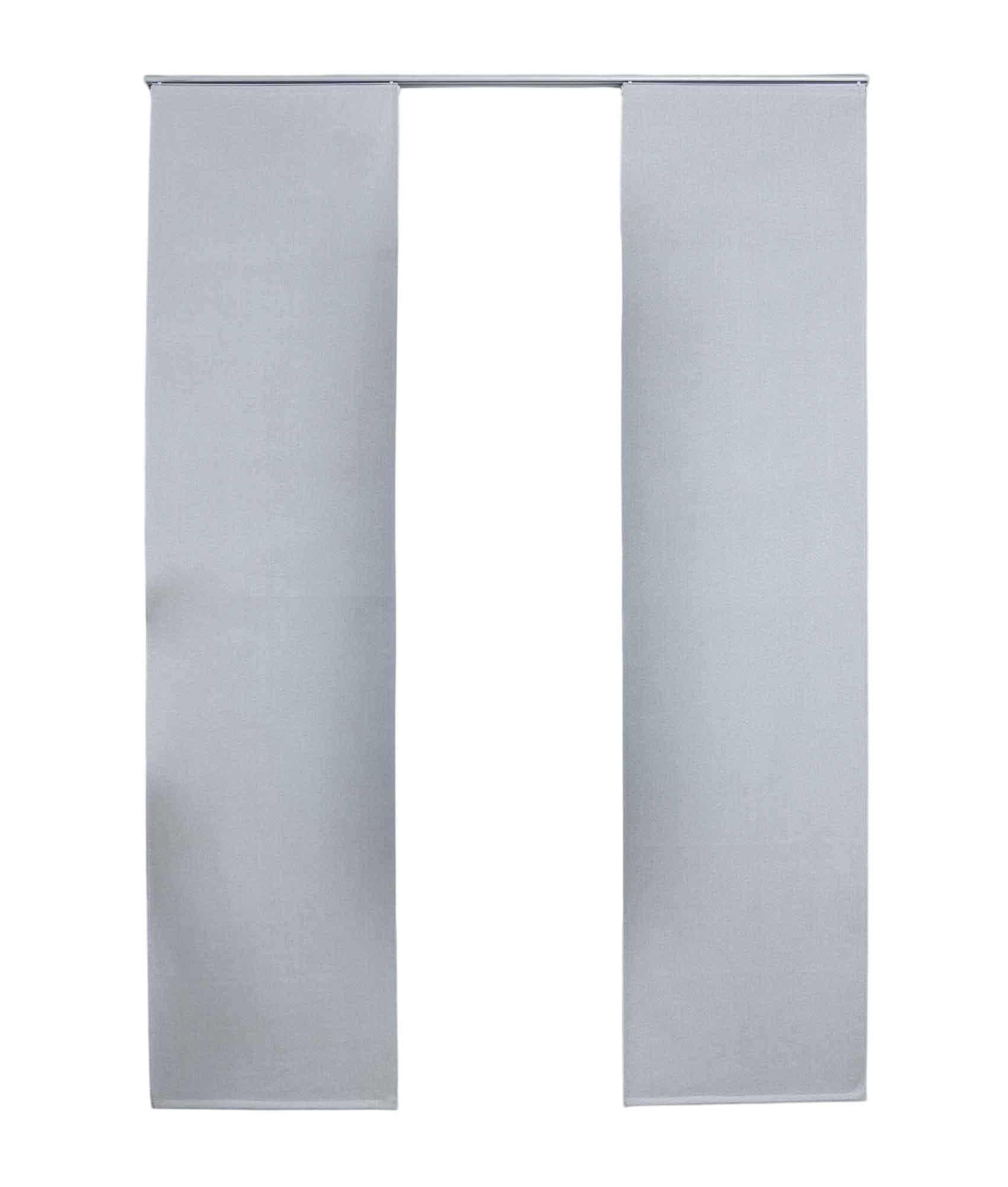 VORHANG 2ER SET »München Dark« HxB 245x60 cm Stein - Hellgrau, Textil (60/245cm) - Gardinenbox