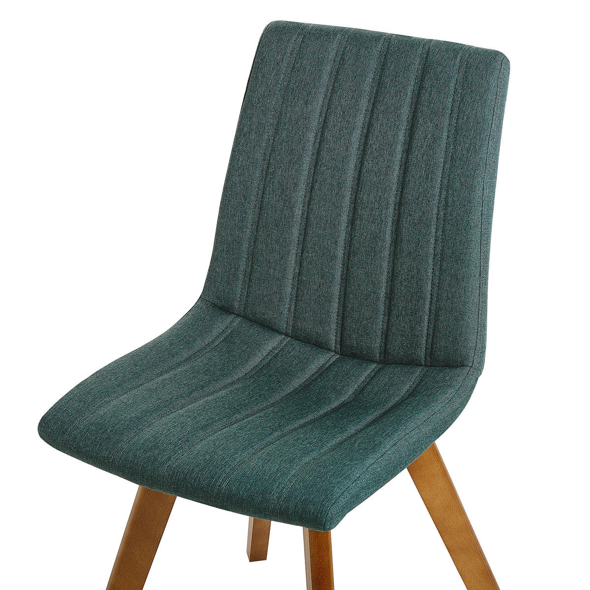 ESSZIMMERSTUHL 2er-Set Polsterbezug Grün Calgary - Grün, Holz/Textil (45/84/53cm) - Beliani