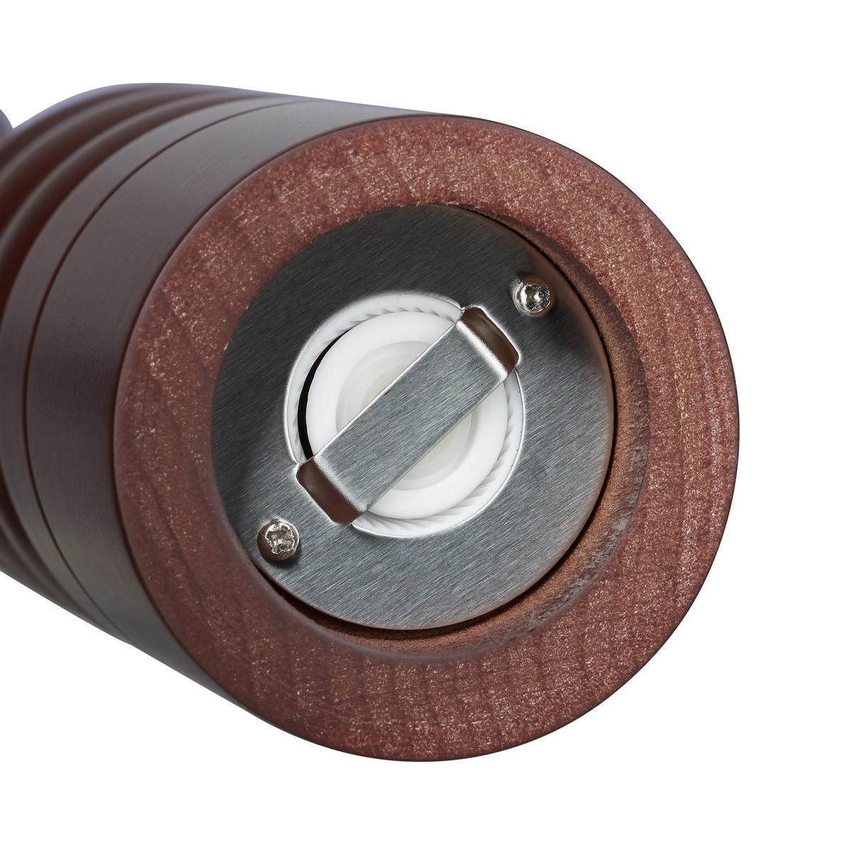 PFEFFERMÜHLE Keramikmahlwerk - Dunkelbraun, Holz/Keramik (5.5/39.5/5.5cm) - Relaxdays