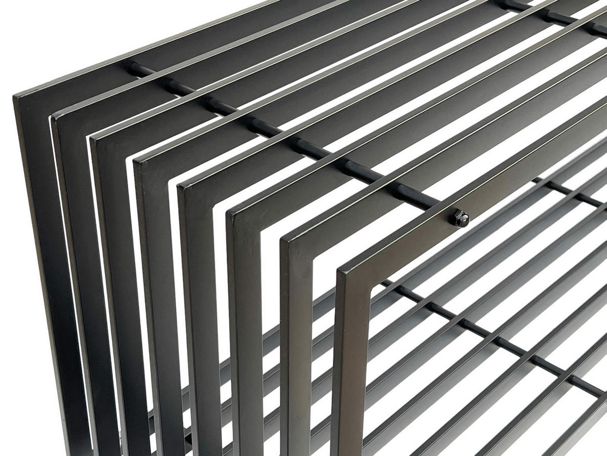 GARTENBANK Metall Schwarz 150 cm 96430 - Schwarz, Metall (50/150/40cm) - DanDiBo