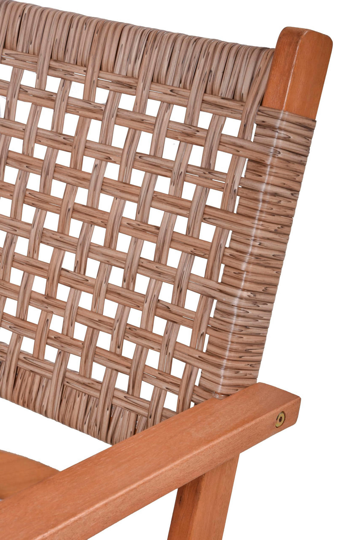 BALKONMÖBEL-SET Amira Teak-Look Hellbraun Gartenmöbel-Set - Hellbraun, Holz - DELUKE