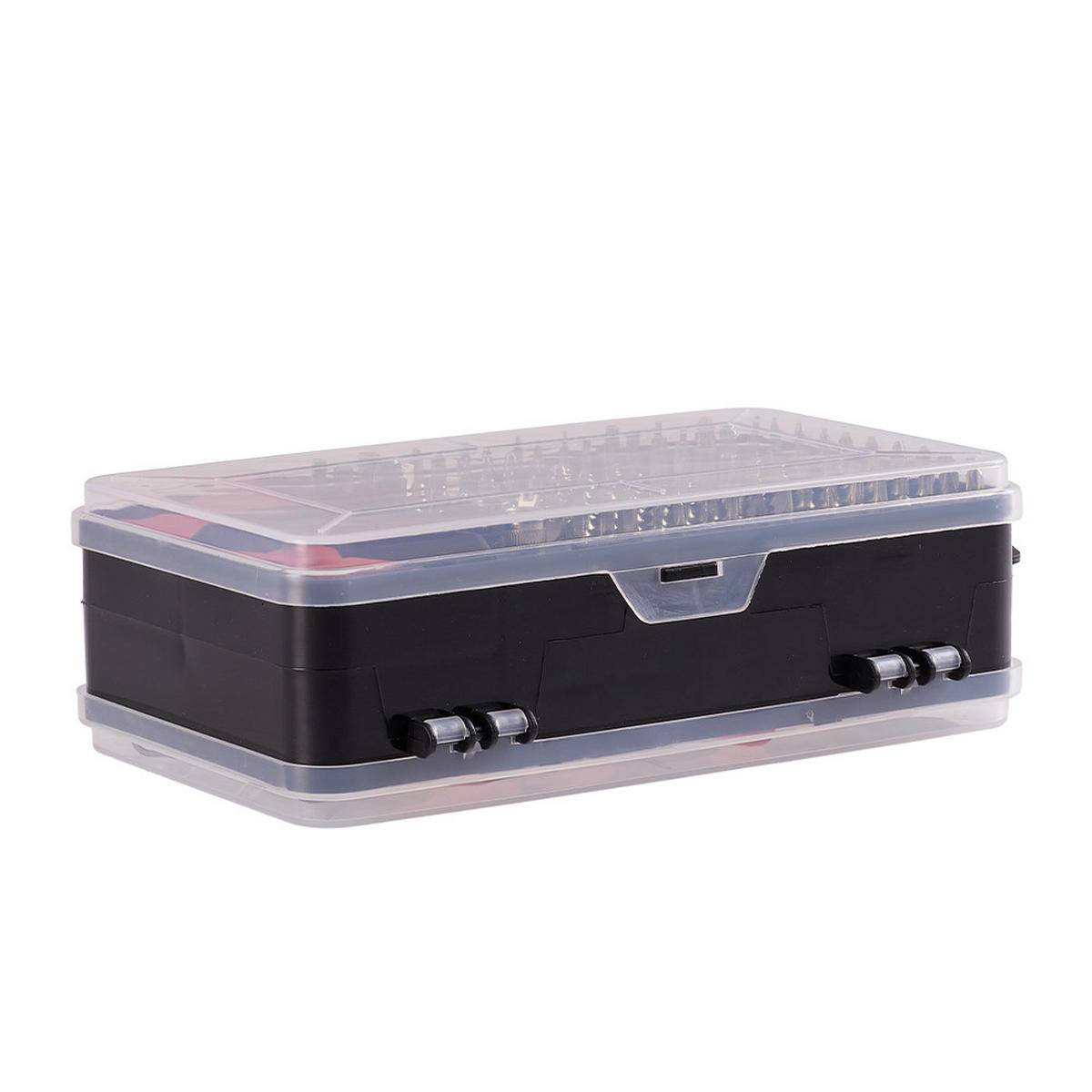 SCHRAUBENDREHER-SET für Feinmechaniker 115-in-1 multifunktionales in Rot - Schwarz, Metall (10.5/17.8/5.1cm) - Livingandhome