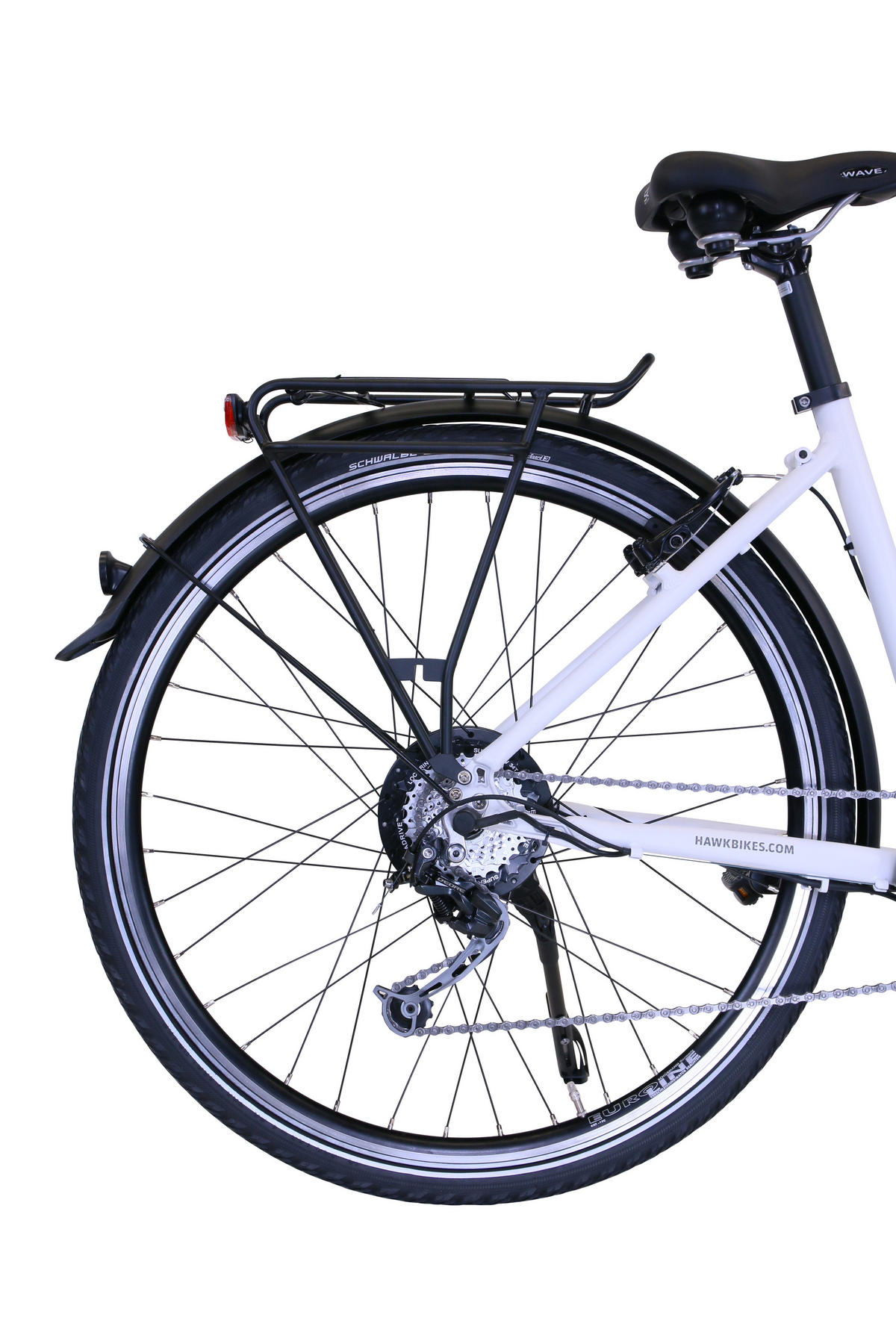 E-TREKKING Bafang Lady E-Bike Hellgrau 28 Zoll Gr:46 - Hellgrau, Metall (46cm) - Hawk Bikes