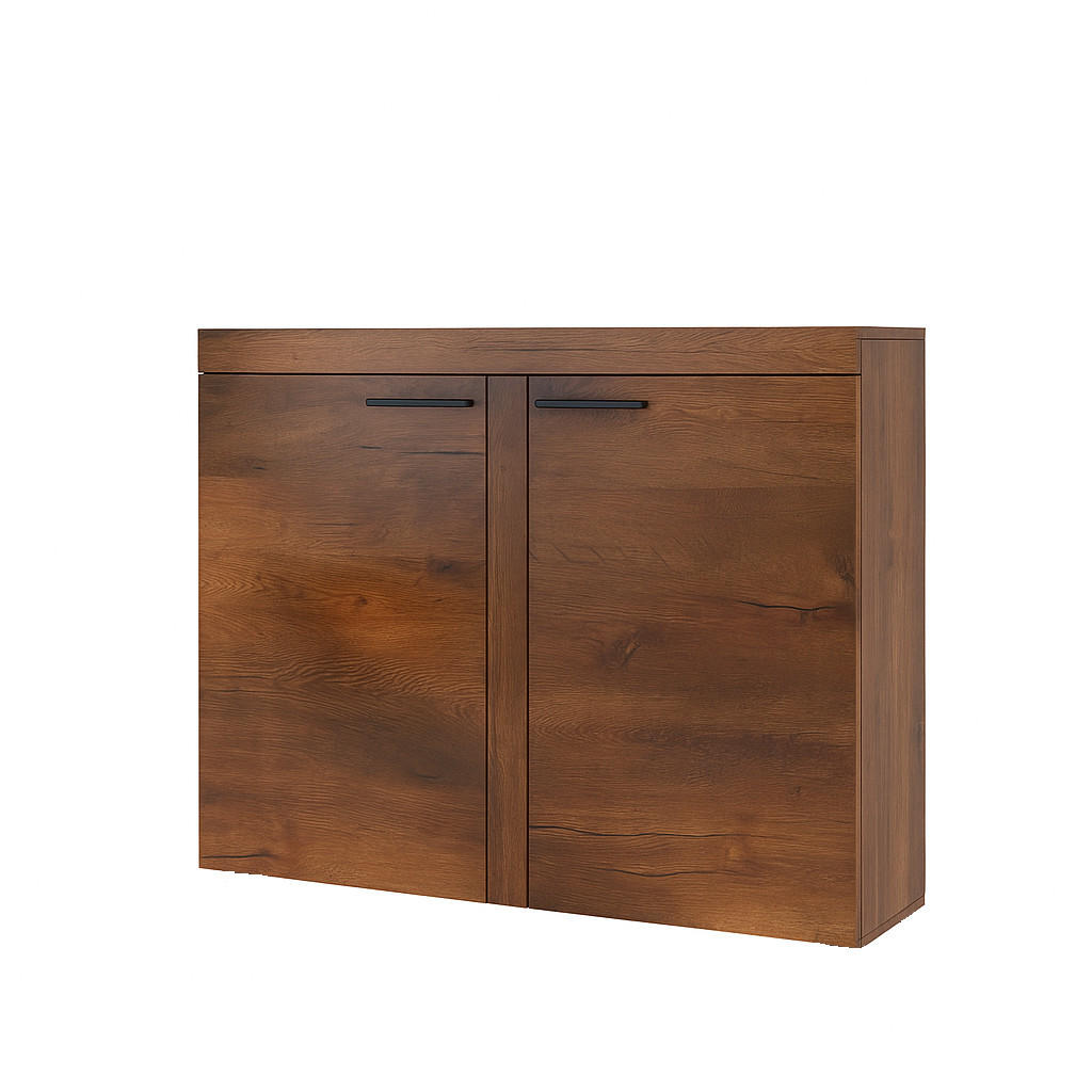 SIDEBOARD OKTAWIA 2F - Dunkelbraun, Holzwerkstoff (97/80/40cm) - Meblini