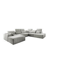 ECKSOFA Multifunktional Mindy X Stoff Verita Hellgrau Links - Hellgrau, Holz (300/359cm) - Kaiser Möbel