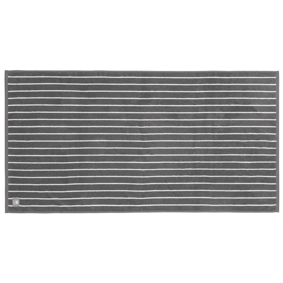 DUSCHTUCH NEEDLESTRIPE - Anthrazit, Textil (70/140cm) - Musterring