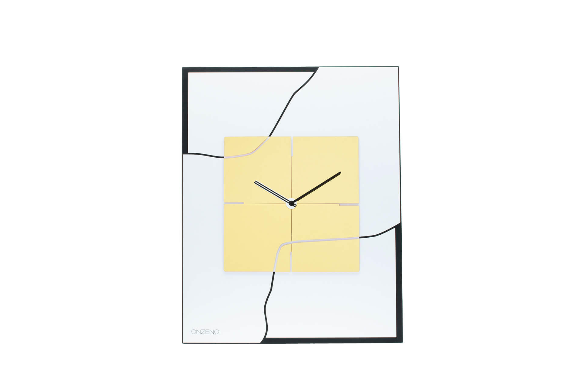 WANDUHR Design Weiß 40/51 cm - Weiß, Kunststoff (2.16/50.5/1cm) - ONZENO