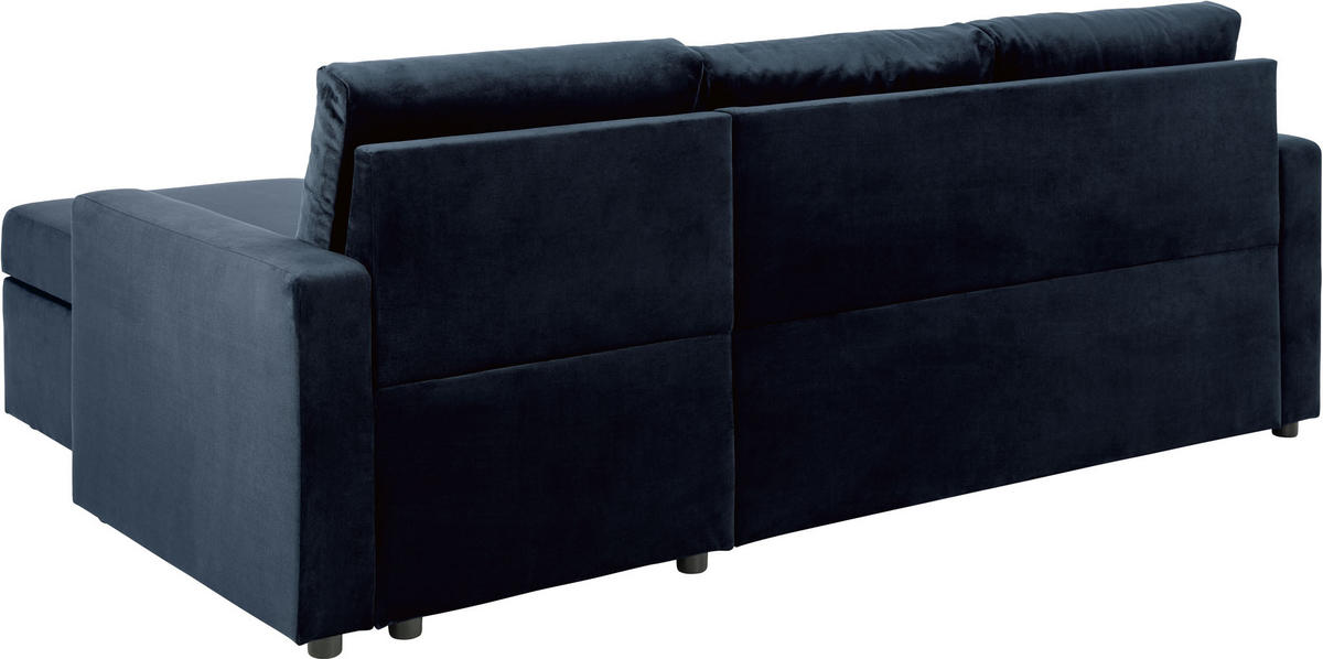 SCHLAFSOFA dunkelblau - Dunkelgrau, Holzwerkstoff (218/155cm) - ebuy24
