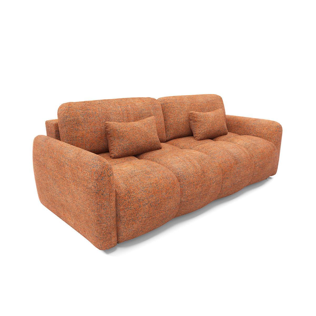 SOFA 3 Sitzplätze Orange - Orange, Holz (236/95/121cm) - Petits-meubles