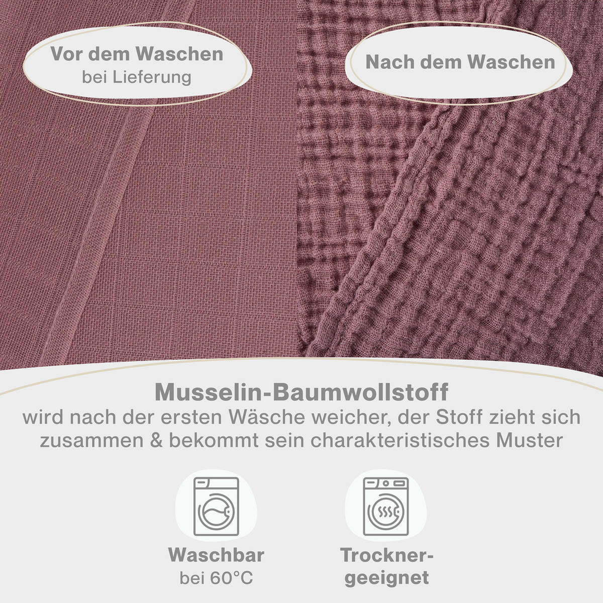 SPUCKTÜCHER 70/70 cm, 100% Baumwolle für Babys, Rosa, 5er-Set - Rosa, Textil (70/70cm) - Laleni