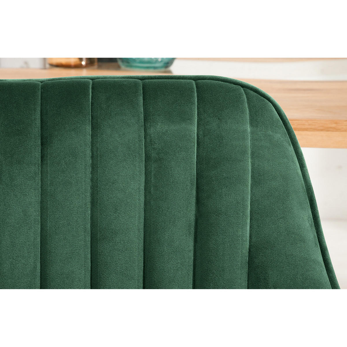 STUHL TURIN Samt Smaragdgrün - Grün, Textil (60/84/61cm) - riess-ambiente