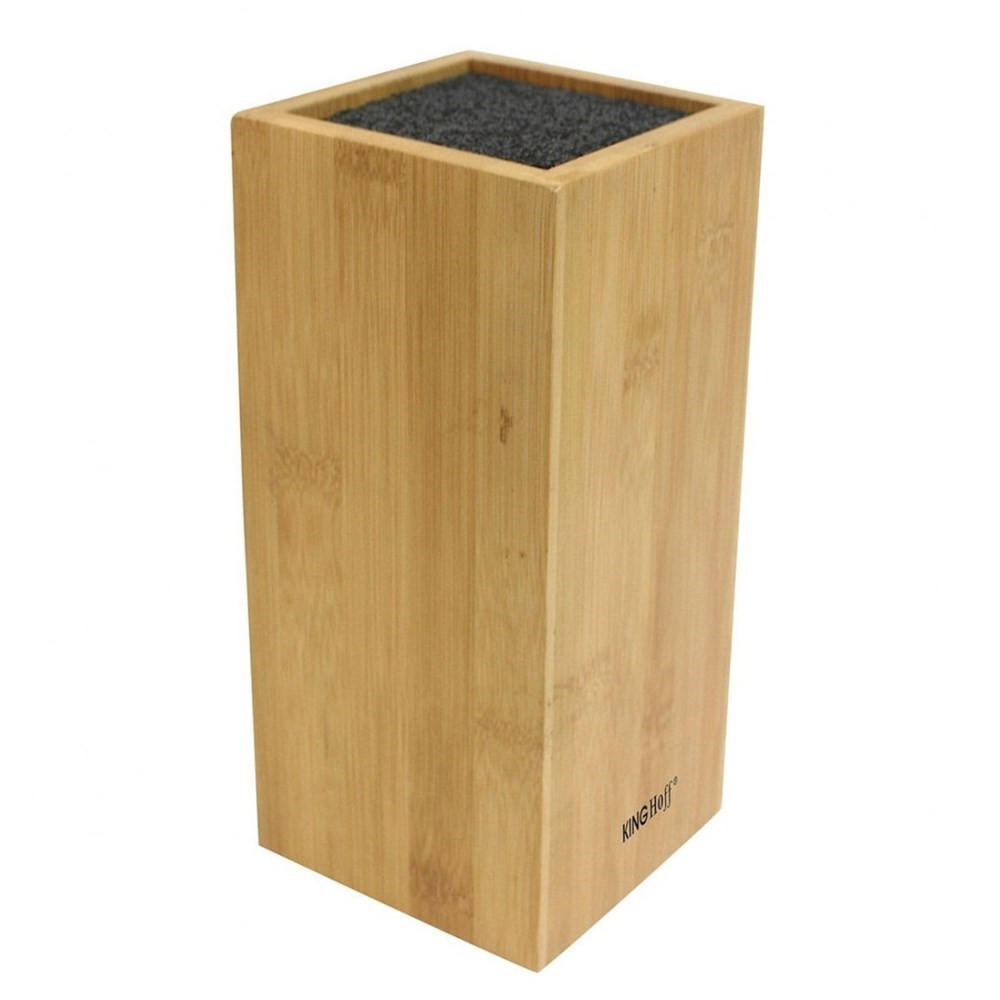 MESSERBLOCK Beige 23/10.5/23 cm KH1559 - Beige, Naturmaterialien (10.5/23/23cm) - Kinghoff 