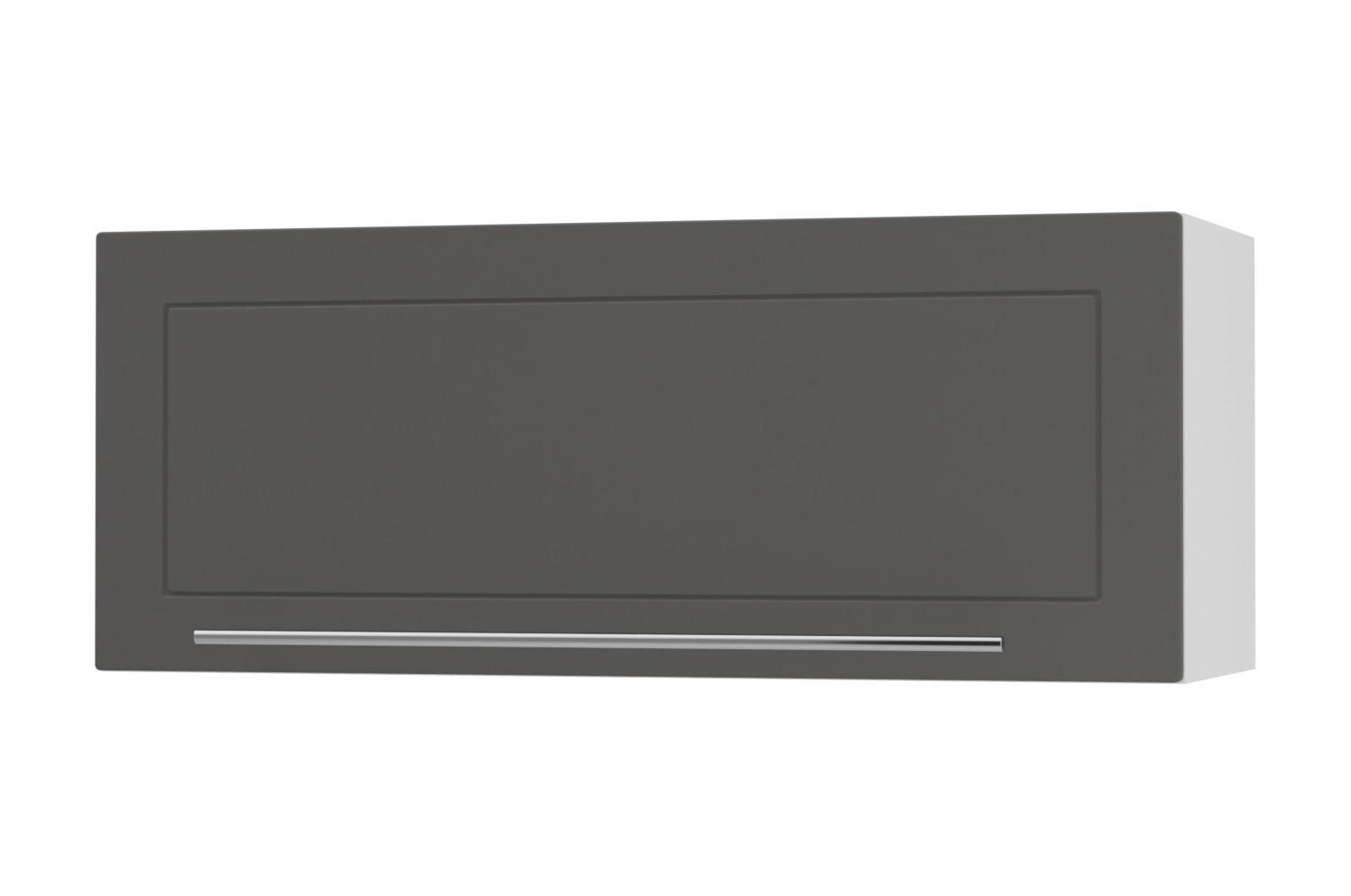 Feldmann-Wohnen Klapphängeschrank Graphit, Weiß 90x36x32.5 cm