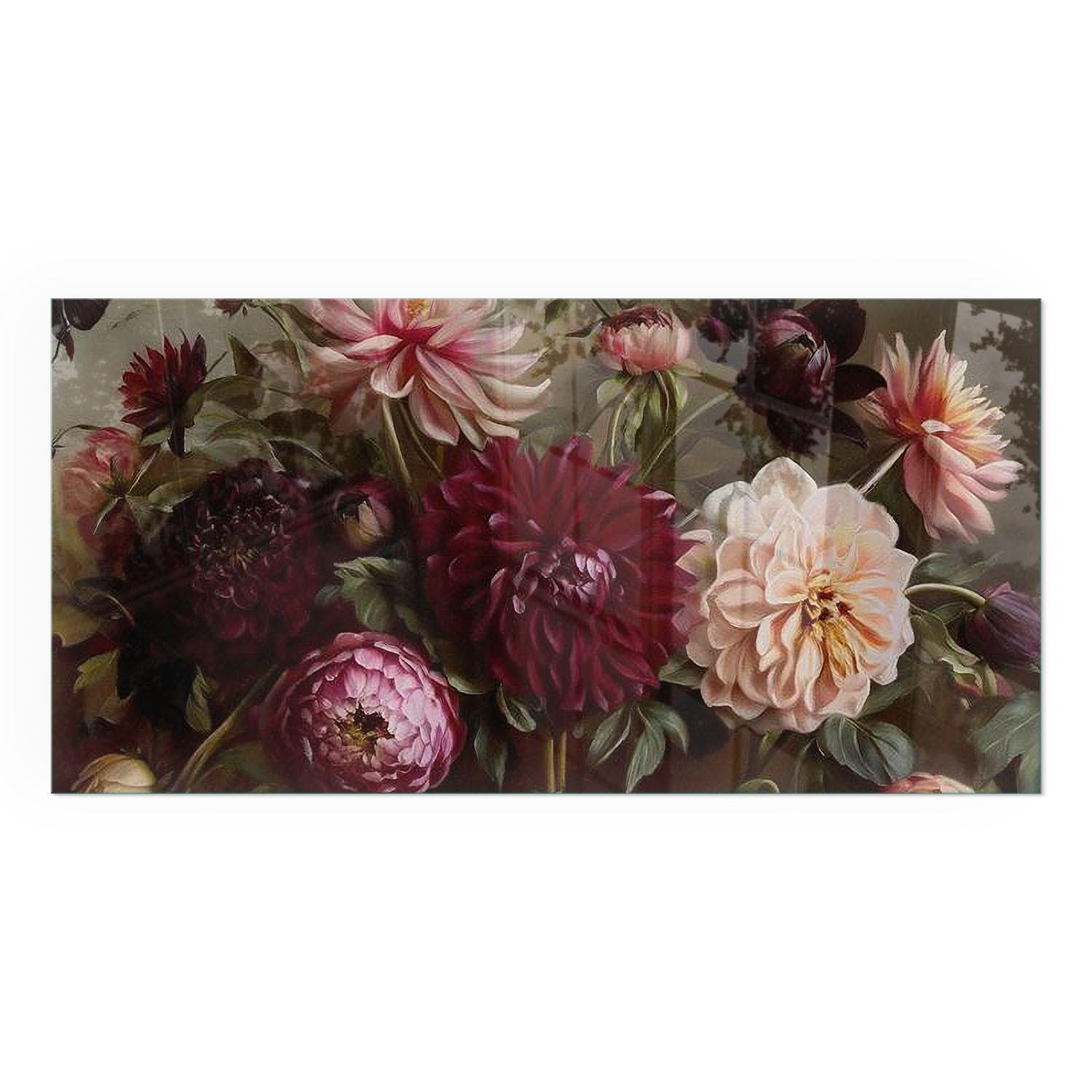 GLASPLATTE für Kamin 140x70 cm - Weinrot, Glas (140/70/0.4cm) - TULUP