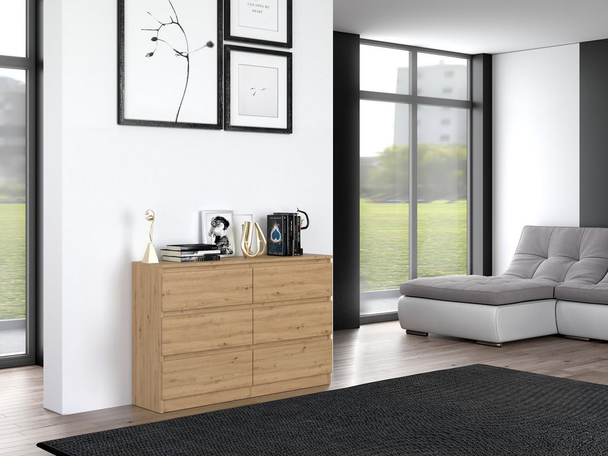 BYRÅ Artisan 120/75/30 - Ek Artisan, Träbaserade material (120/75/30cm) - RAUMHIRSCH FURNITURE