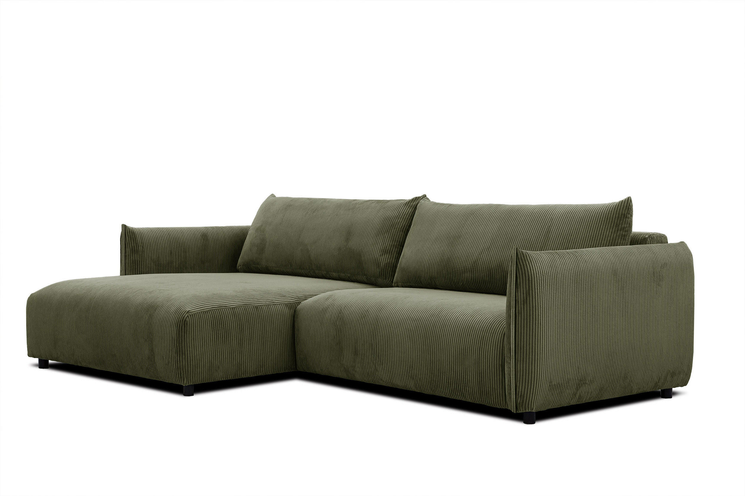 Wozimo Ecksofa Olivgrün 292x174 cm
