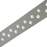 SICHTSCHUTZSTREIFEN PREMIUM Dekor Tapsi für Doppelstabzäune Steingrau 2,55m - Graubraun, Kunststoff (255/19cm) - ZAUN|ZU