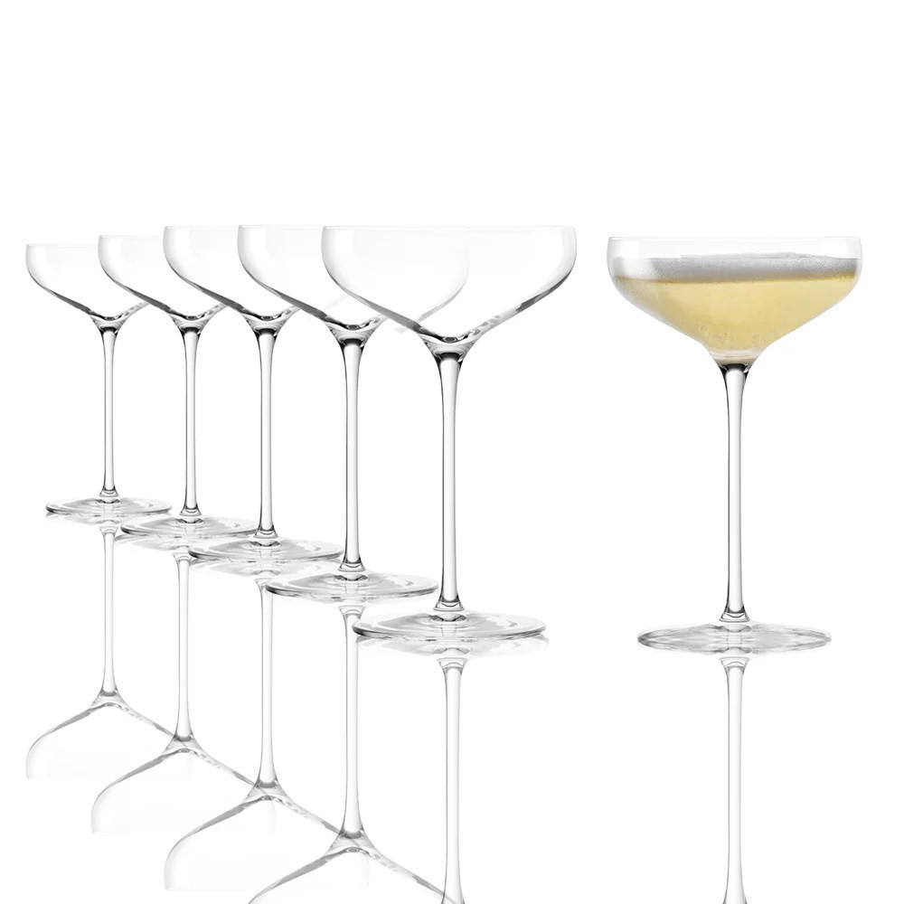 CHAMPAGNERSCHALE Swing 300 ml 6e Set - Transparent, Glas (0.3L) - Stölzle