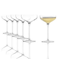 CHAMPAGNERSCHALE Swing 300 ml 6e Set - Transparent, Glas (0.3L) - Stölzle
