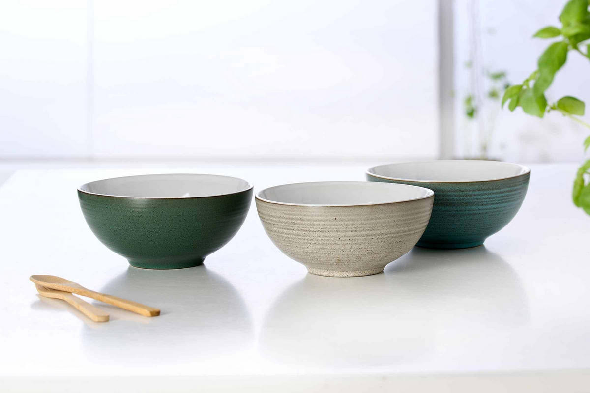 POKE BOWL SCHALEN Lapaz Türkis ø 17,5 cm 3er Set - Türkis, Keramik (17.5cm) - Ritzenhoff Breker