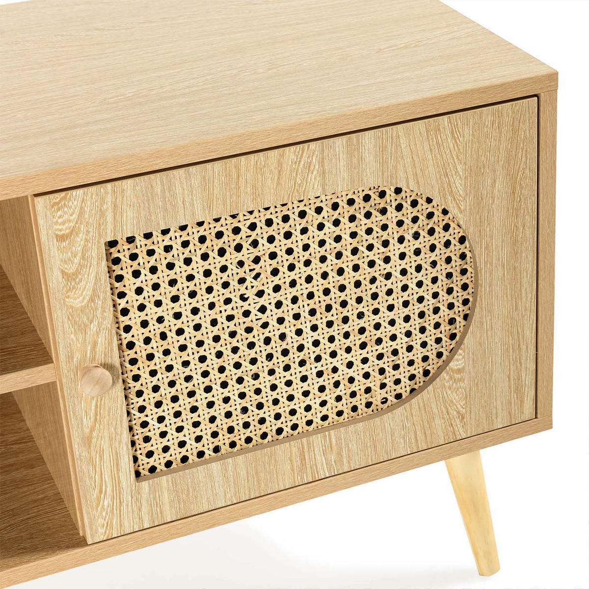 TV-ELEMENT Luna 2 türen Eichefarbe - Honigeiche, Holzwerkstoff (140/48/40cm) - VS Venta-stock