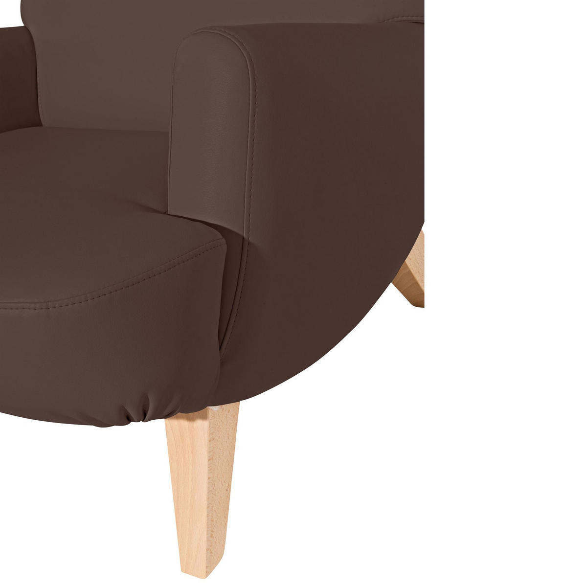 COCKTAILSESSEL Kajsa Kunstleder braun - Braun, Kunststoff (71/80/101cm) - 58aufmkessel