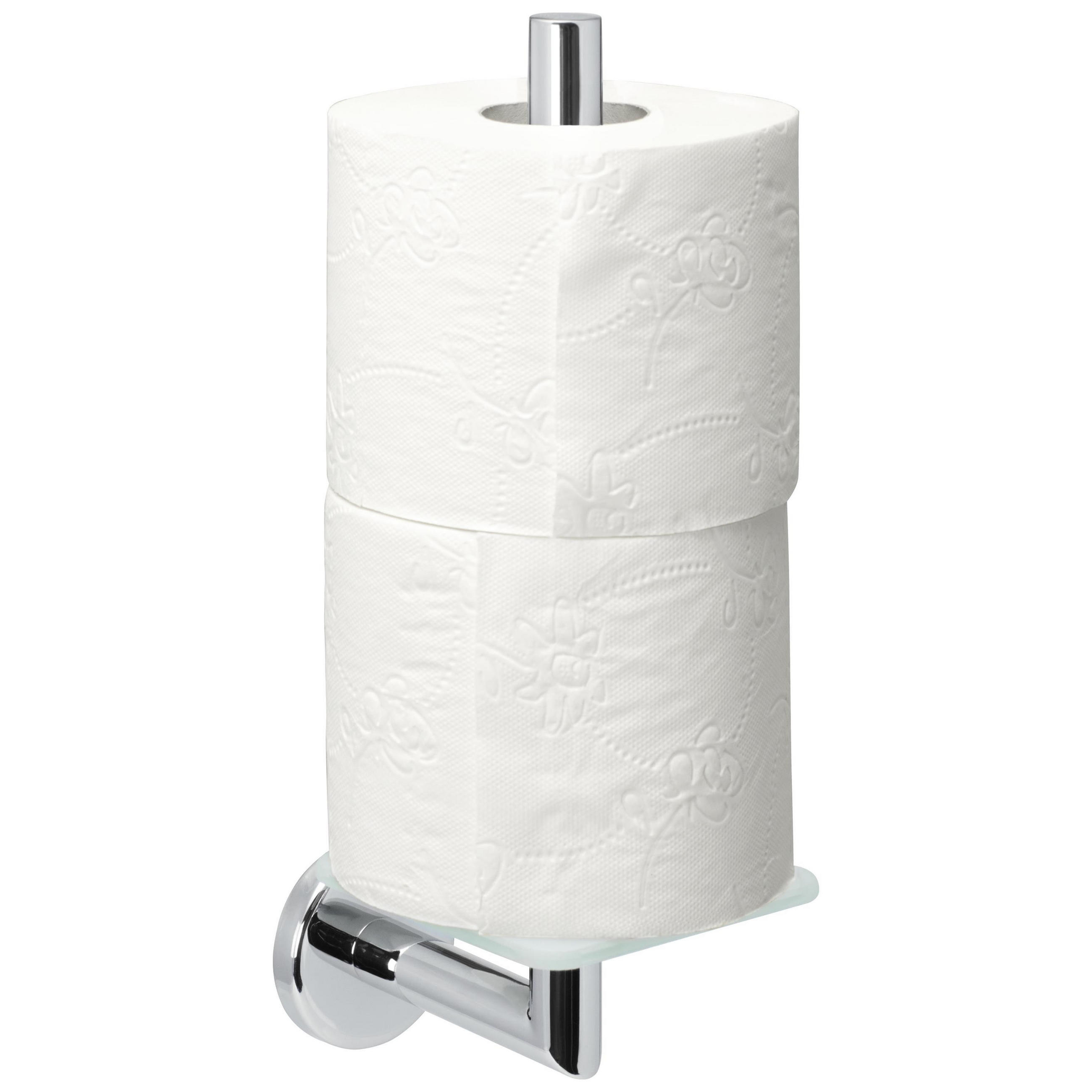ERSATZ-TOILETTENPAPIERHALTER LUCENTE, Edelstahl verchromt - Chromfarben, Metall (10/29/14cm) - bremermann