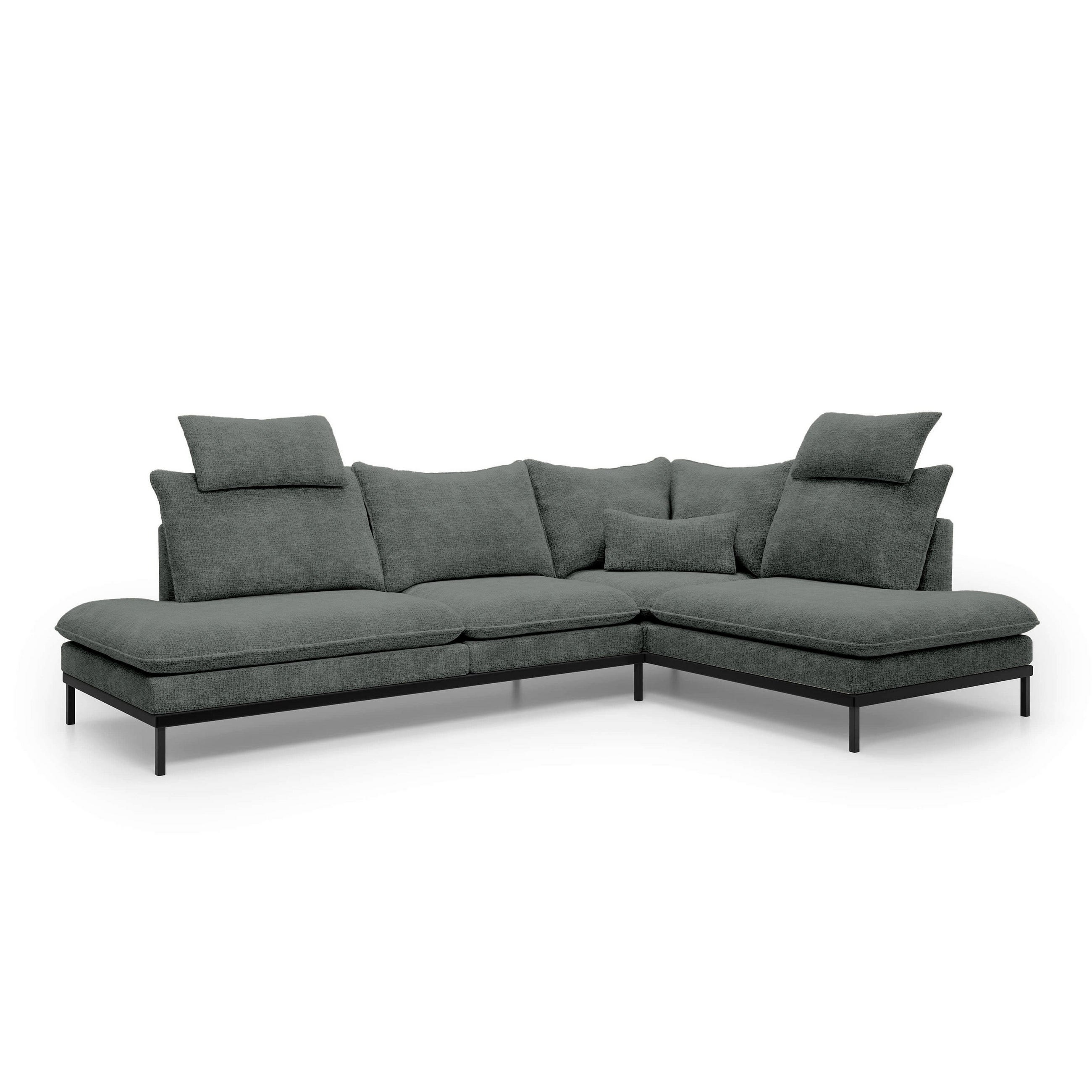 Pillovely Ecksofa Mehrfarbig 293x90x198 cm
