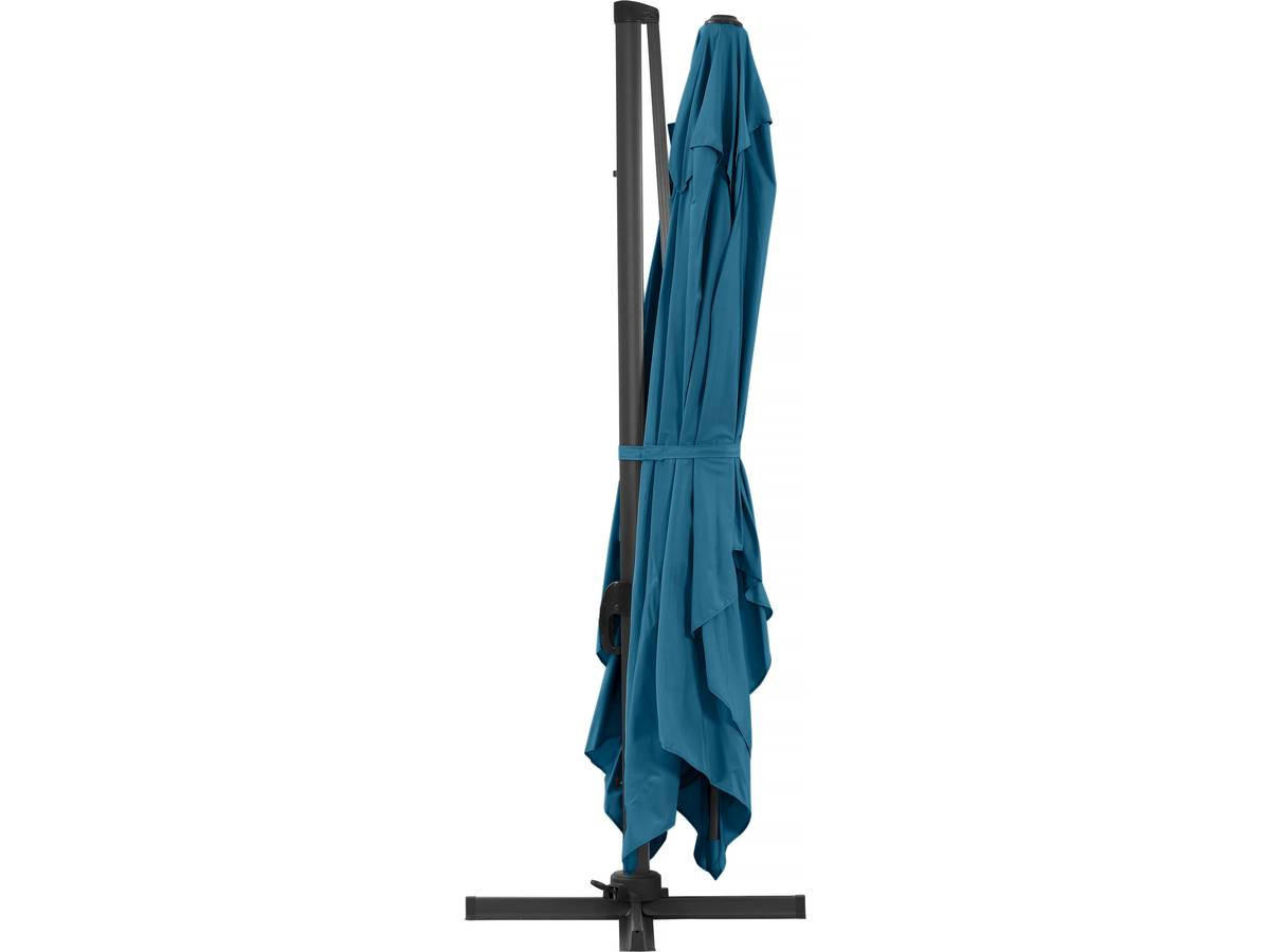 SONNENSCHIRM sun 4 Blau - Blau, Metall (400/300cm) - Habitat Garten