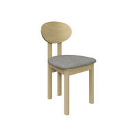 ESSZIMMERSTUHL Divo III - Hellgrau/Sonoma Eiche, Holz/Textil (47/85/48cm) - MIRJAN24