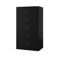 AKTENSCHRANK aus Metall SARA XL V5 162x90x60 cm - Schwarz, Metall (90/162/60cm) - Jan Nowak
