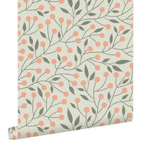 TAPETE Blumenmuster 53 cm x 10.05 m - Grün, Papier (53/1000cm) - ESTAhome
