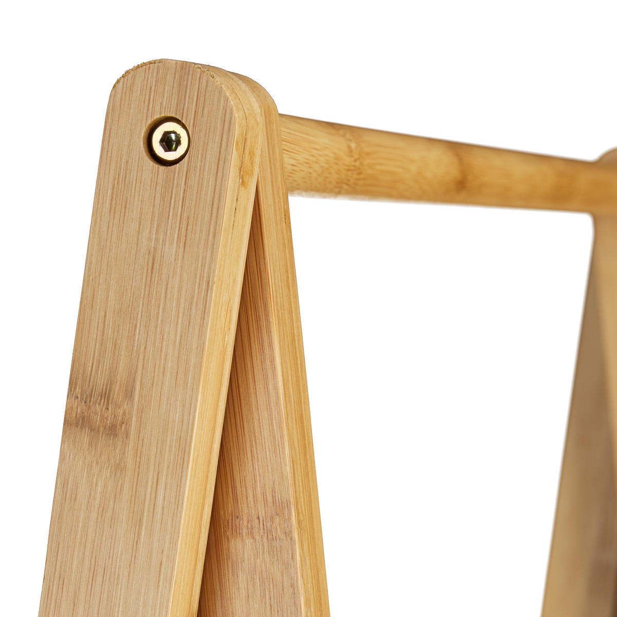 KLEIDERSTÄNDER - Hellbraun, Holz (60/150/40cm) - Relaxdays