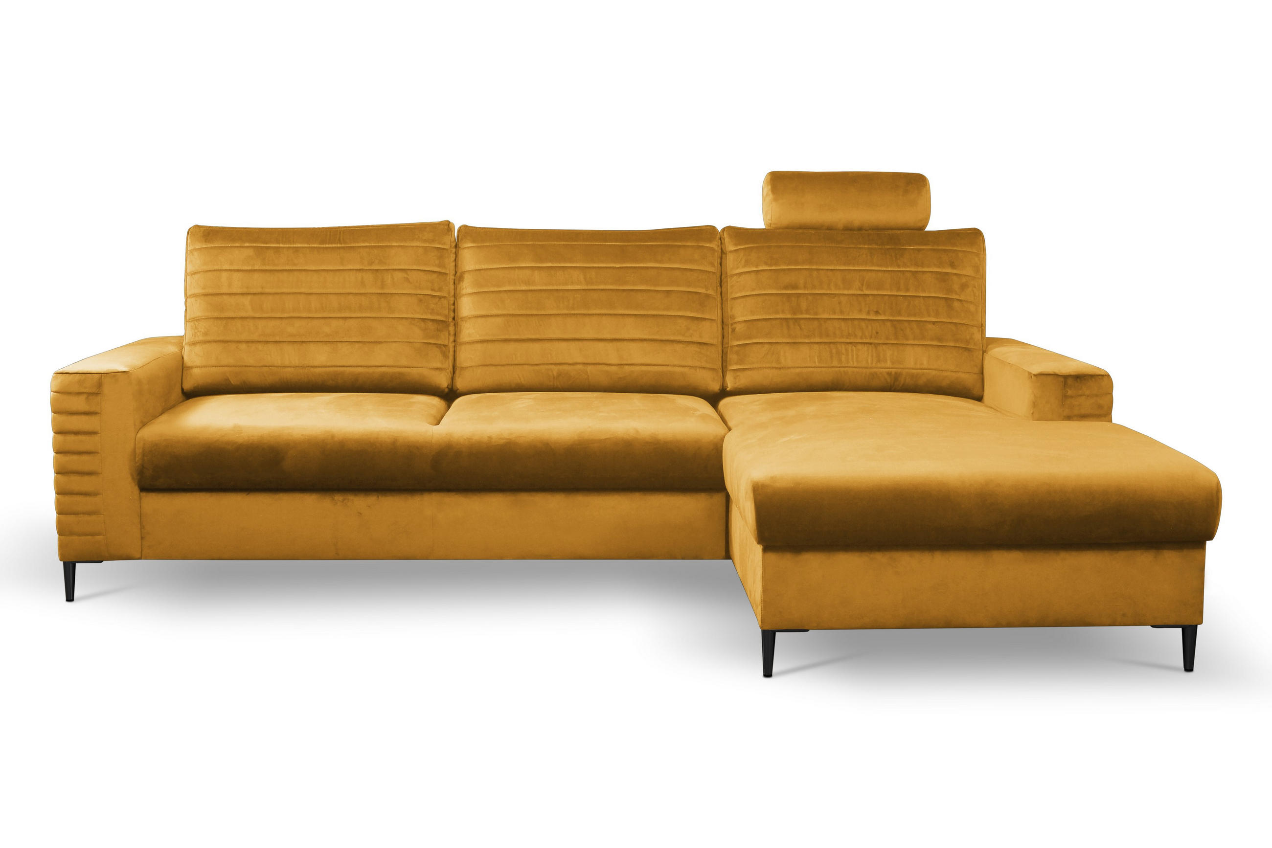 Masseno Ecksofa Gelb 253x165 cm