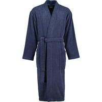BADEMANTEL HERREN KIMONO UNI 828 BLAU - 17 - Blau, Textil (Snull) - Cawoe