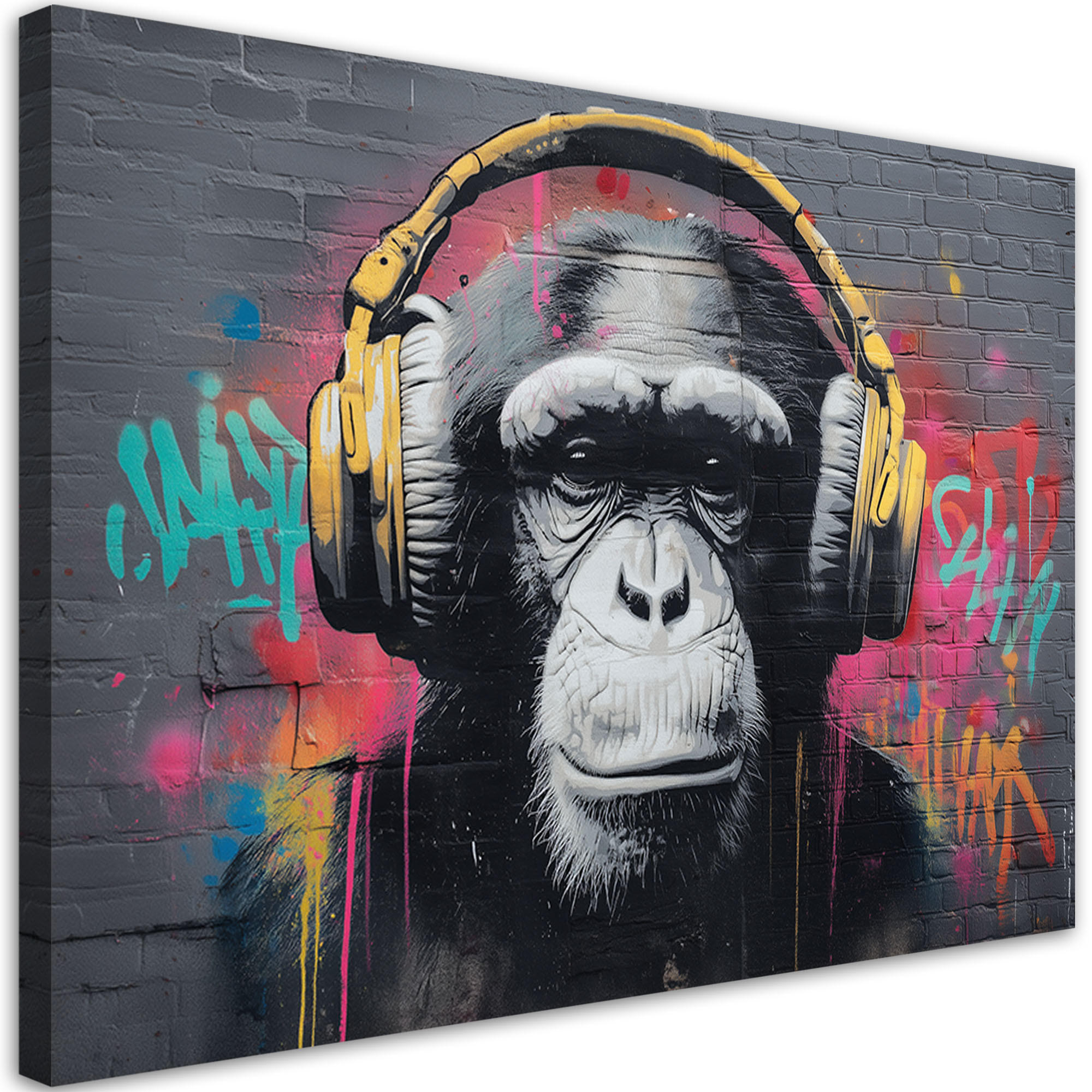 LEINWANDBILD Tiere 100x70cm - Grau, Textil (100/70cm) - Feeby