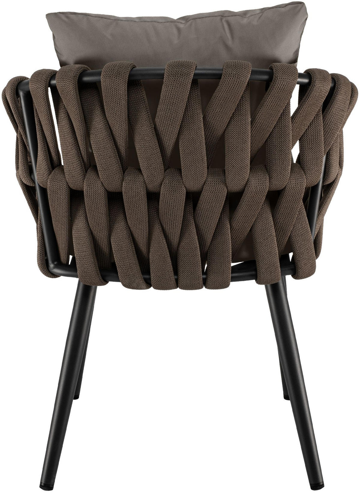 GARTENSTUHL Metall Grau - Grau, Metall (61/77/60cm) - CLP
