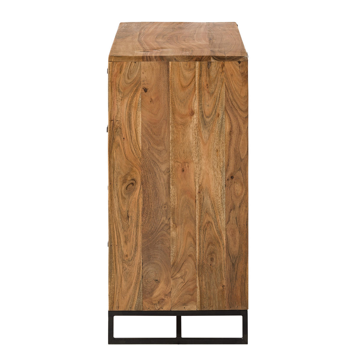 KOMMODE - Akazie massiv - Akaziefarben, Holz (85/85/40cm) - home24