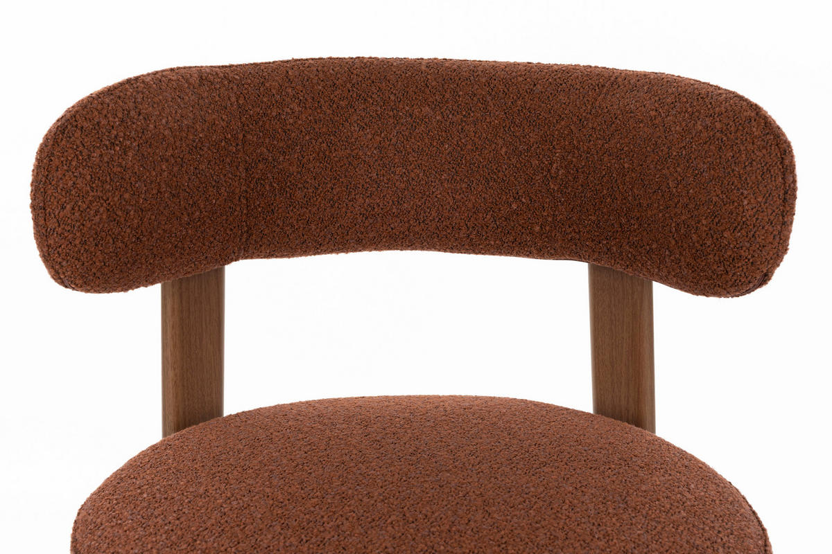 ESSZIMMERSTUHL Robyn - Braun - 52/48/74 cm - 2er-Set - Braun, Textil (48/74/52cm) - Novel
