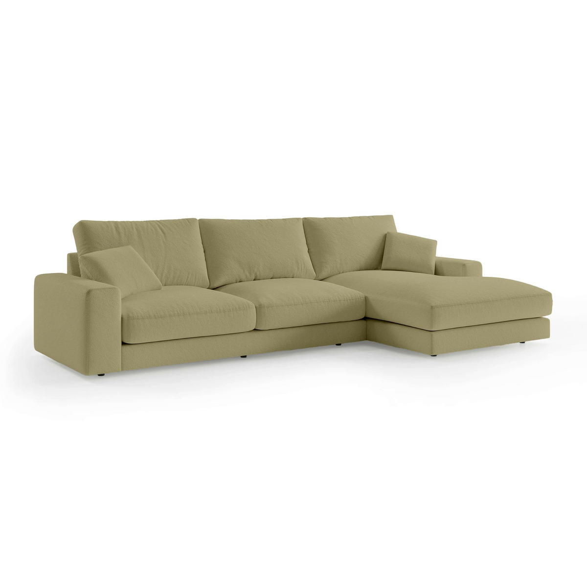 ECKSOFA Harvesty Goldfarben - Goldfarben, Textil (332/92/169cm) - Pillovely