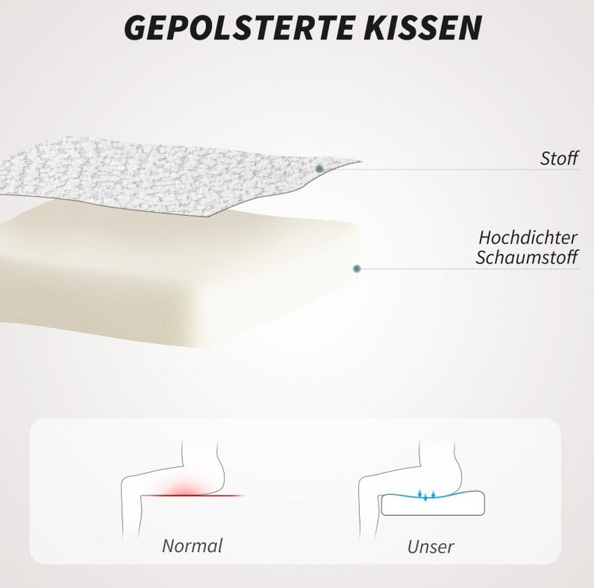 DREHSTUHL 65/59/75-85 cm cremeweiß aus Polyester höhenverstellbar - Creme, Kunststoff (59/85/65cm) - OKWISH