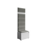 GARDEROBEN-SET Grawis 60 IV - Silberfarben/Grau, Holzwerkstoff/Kunststoff (64.5/45/34cm) - MIRJAN24