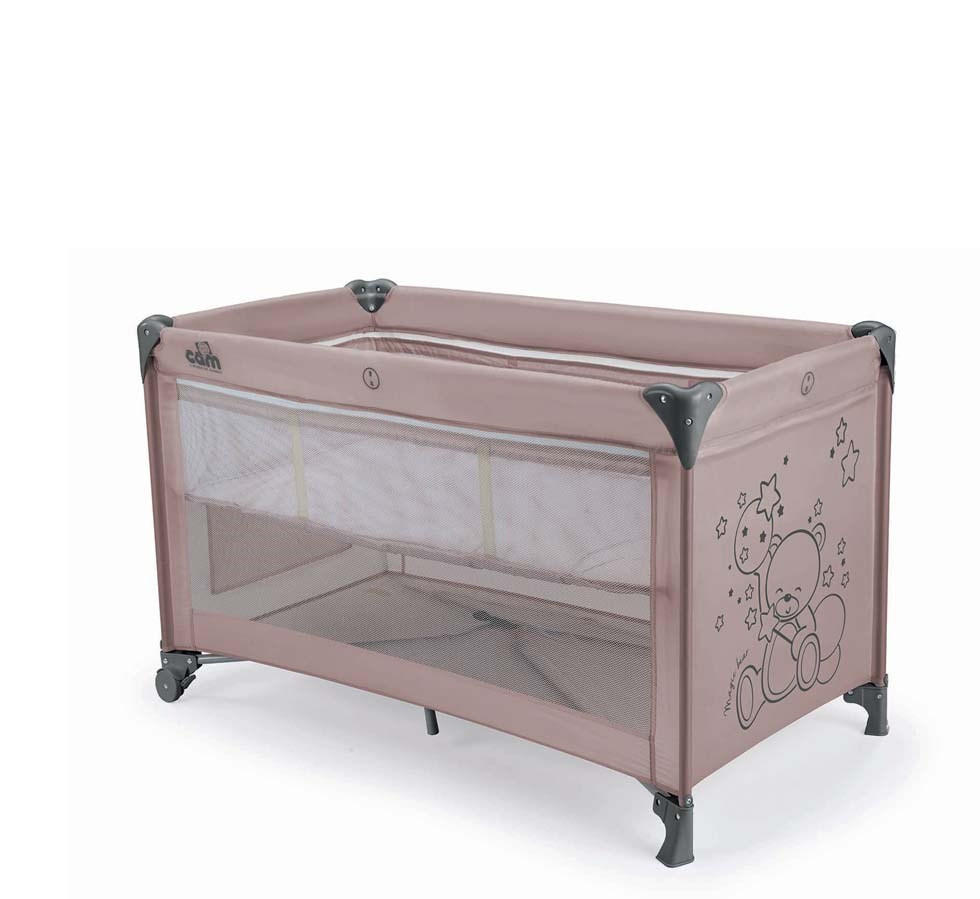 KINDER-REISEBETT Pisolino für 0-36 Monate - Rosa, Kunststoff/Textil (223/218cm) - Cam il Mondo del Bambino S.p.A.