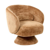 SESSEL Goldbraun Lieksa - Braun, Textil (77/77/64cm) - Beliani