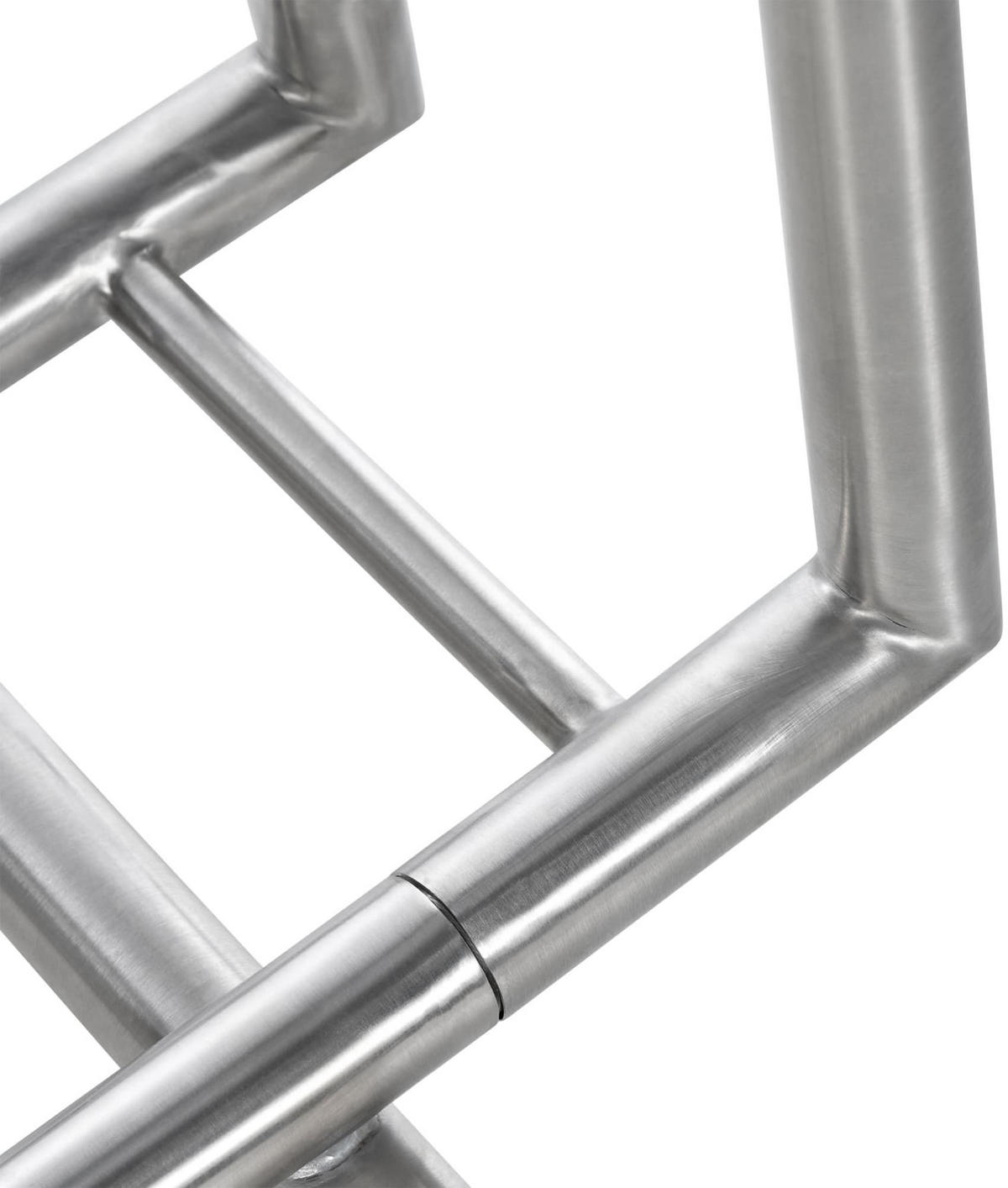 KAMINHOLZREGAL 122/30/91 cm Edelstahl edelstahl - Edelstahlfarben, Metall (122/91/30cm) - CLP