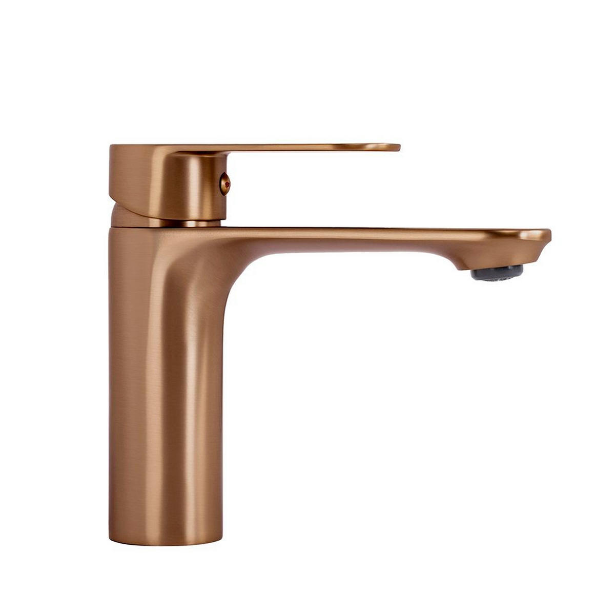 WASCHBECKENARMATUR Rea Drop Brush Copper Low - Kupferfarben, Metall (10.8/14.5/12cm) - REA