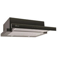 DUNSTABZUGSHAUBE GCH B 117 60 BL PRIME + Umluftset, 60 cm in Schwarz - Schwarz, Metall (60/24.3/30cm) - Gurari