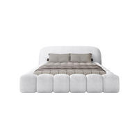 POLSTERBETT AVEZANO 180x200 cm, Weiß - Weiß, Textil (180/200cm) - Fedve